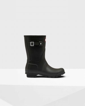 Hunter Original Short Mid-Calf Women Rain Boots Black | 95958131