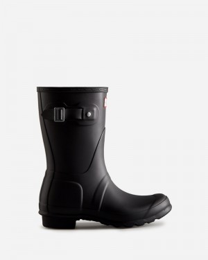 Hunter Original Short Women Wellington Boots Black | 954256975
