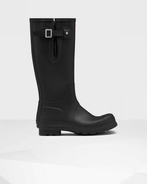 Hunter Original Side Adjustable Men Rain Boots Black | 956526599