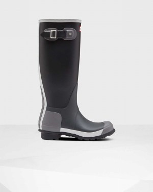 Hunter Original Tall Inside Out Women Rain Boots Black | 591845206
