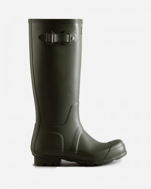 Hunter Original Tall Men Wellington Boots Olive | 112931281