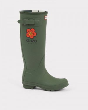Hunter Original Tall Men Wellington Boots Green | 198023292
