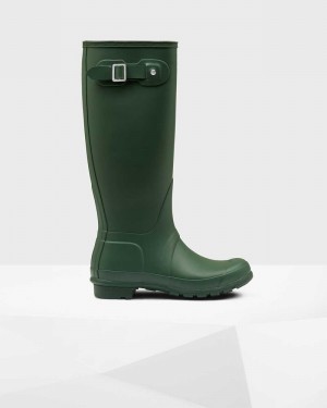 Hunter Original Tall Women Rain Boots Green | 784947058