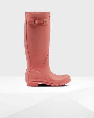 Hunter Original Tall Women Rain Boots Pink | 482668529