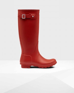 Hunter Original Tall Women Rain Boots Red | 973268901