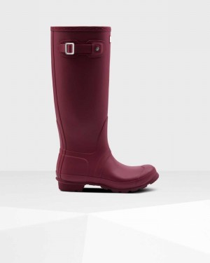 Hunter Original Tall Women Rain Boots Red | 676802086