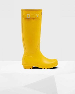 Hunter Original Tall Women Rain Boots Yellow | 515361946