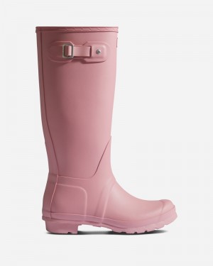 Hunter Original Tall Women Wellington Boots Pink | 724053389