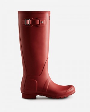 Hunter Original Tall Women Wellington Boots Red | 342517674