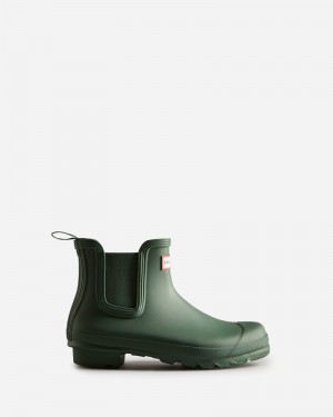 Hunter Original Women Chelsea Boots Green | 876672773