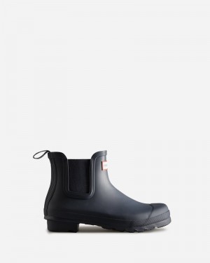 Hunter Original Women Chelsea Boots Navy | 757353108