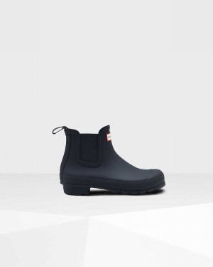 Hunter Original Women Chelsea Boots Navy | 560160951
