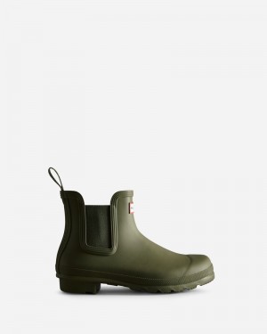 Hunter Original Women Chelsea Boots Olive | 616294238