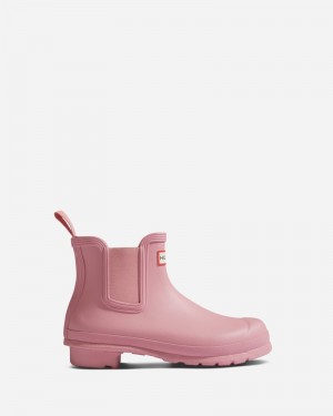 Hunter Original Women Chelsea Boots Pink | 51254399