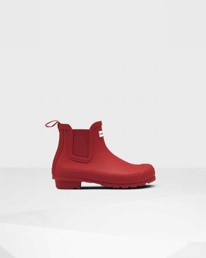 Hunter Original Women Chelsea Boots Red | 816604782