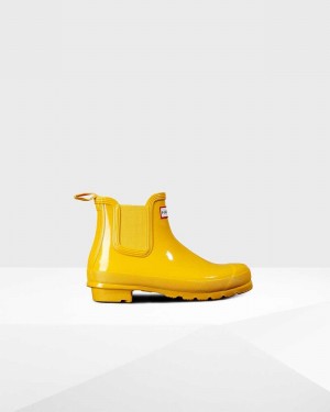 Hunter Original Women Chelsea Boots Yellow | 786803598