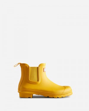 Hunter Original Women Chelsea Boots Yellow | 784817310