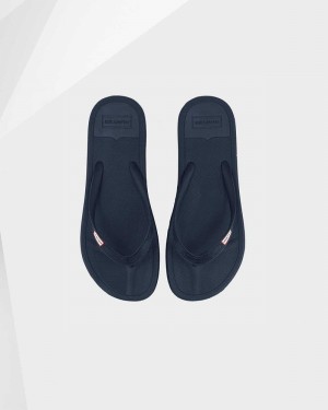 Hunter Original Women Flip Flops Navy | 461205864