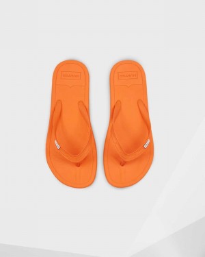 Hunter Original Women Flip Flops Orange | 414072462