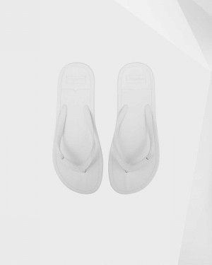 Hunter Original Women Flip Flops White | 341295763