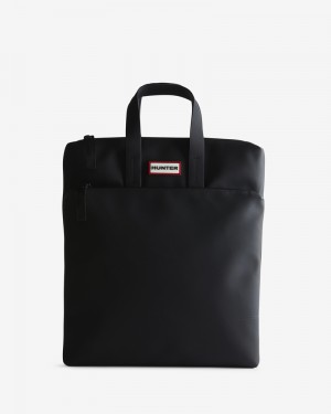 Hunter Original rubberised commuter Men Backpacks Black | 136337523