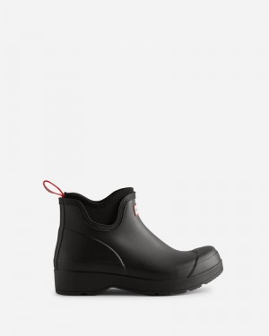 Hunter Play Neoprene Men Chelsea Boots Black | 322259461