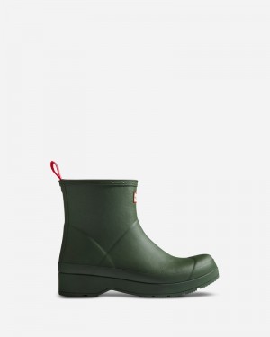Hunter Play Short Insulated Men Boots Green | 864762426