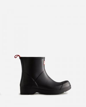 Hunter Play Short Men Wellington Boots Black | 978897854