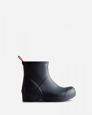 Hunter Play Short Wellington Men Boots Navy | 343163065