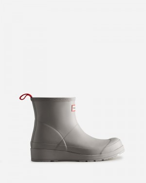 Hunter Play Short Women Wellington Boots Grey | 230185523