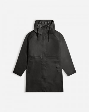 Hunter Play Vinyl Waterproof Women Parka Black | 750118264