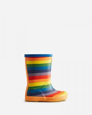 Hunter Rainbow Kids' Wellington Boots Multicolor | 513481538