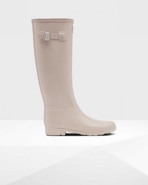 Hunter Refined Slim Fit Tall Women Wellington Boots Grey | 596612261