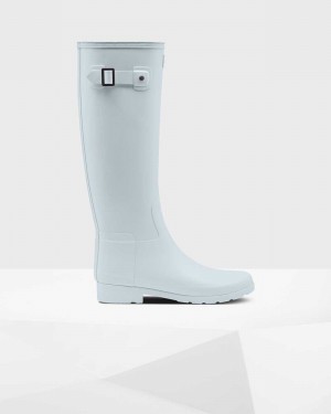 Hunter Refined Slim Fit Tall Women Wellington Boots Grey | 398758171