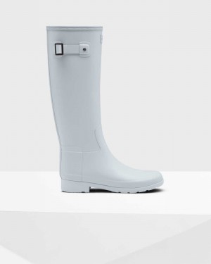 Hunter Refined Slim Fit Tall Women Wellington Boots Grey | 26224031