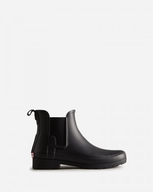 Hunter Refined Slim Fit Women Chelsea Boots Black | 844495539
