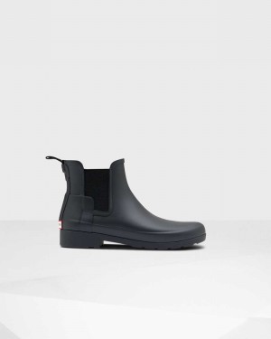 Hunter Refined Slim Fit Women Chelsea Boots Black | 873450913