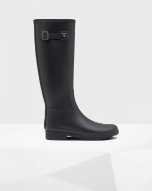 Hunter Refined Slim Fit Women Wellington Boots Black | 196036316