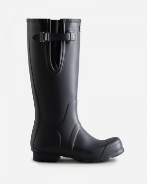 Hunter Tall Side Adjustable Men Wellington Boots Navy | 532020652