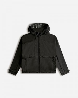 Hunter Travel Recycled Nylon Shell Women Jackets Black | 12266747