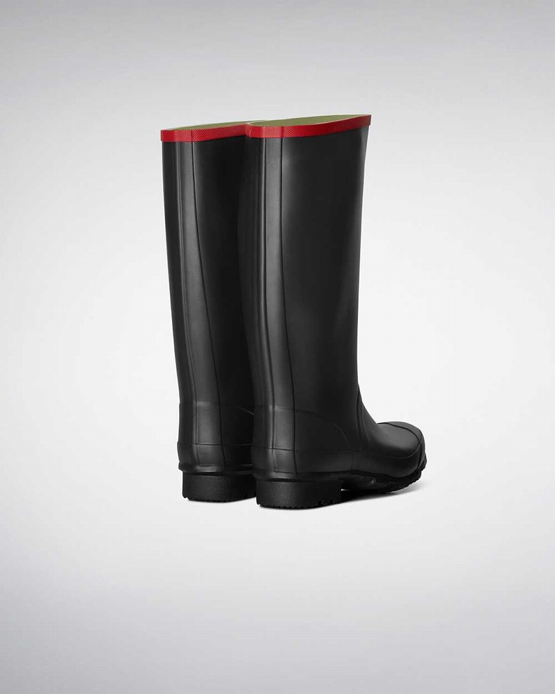 Hunter Argyll Full Knee Women Rain Boots Black | 223100299