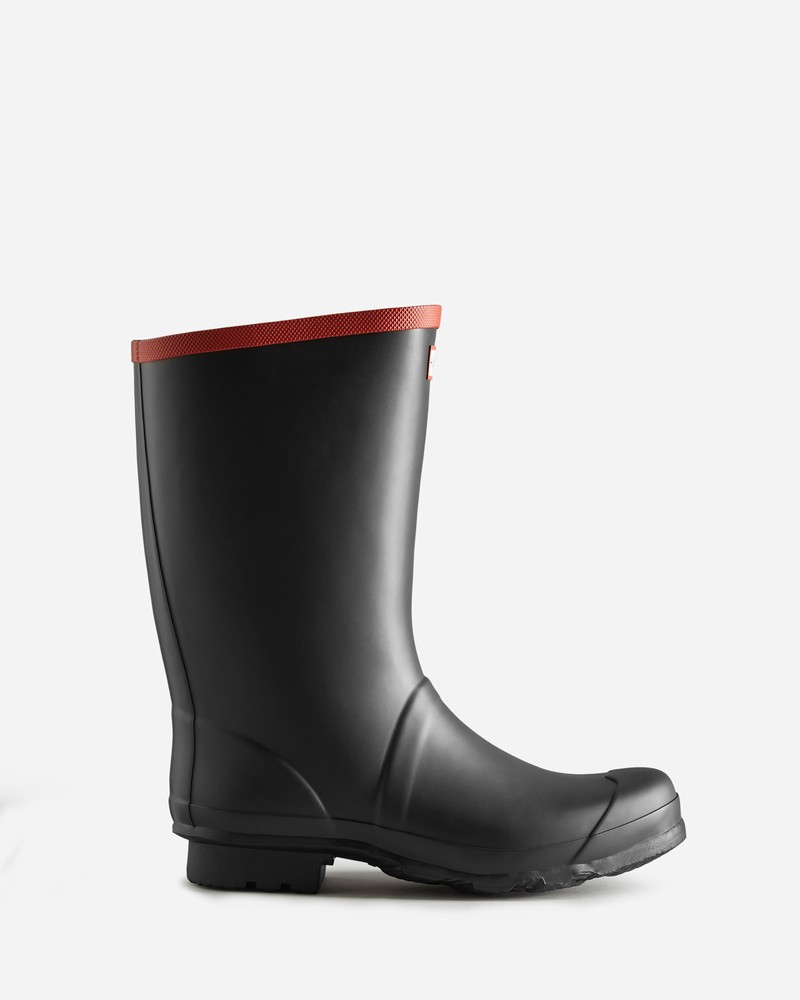 Hunter Argyll Knee Women Short Boots Black | 900143242