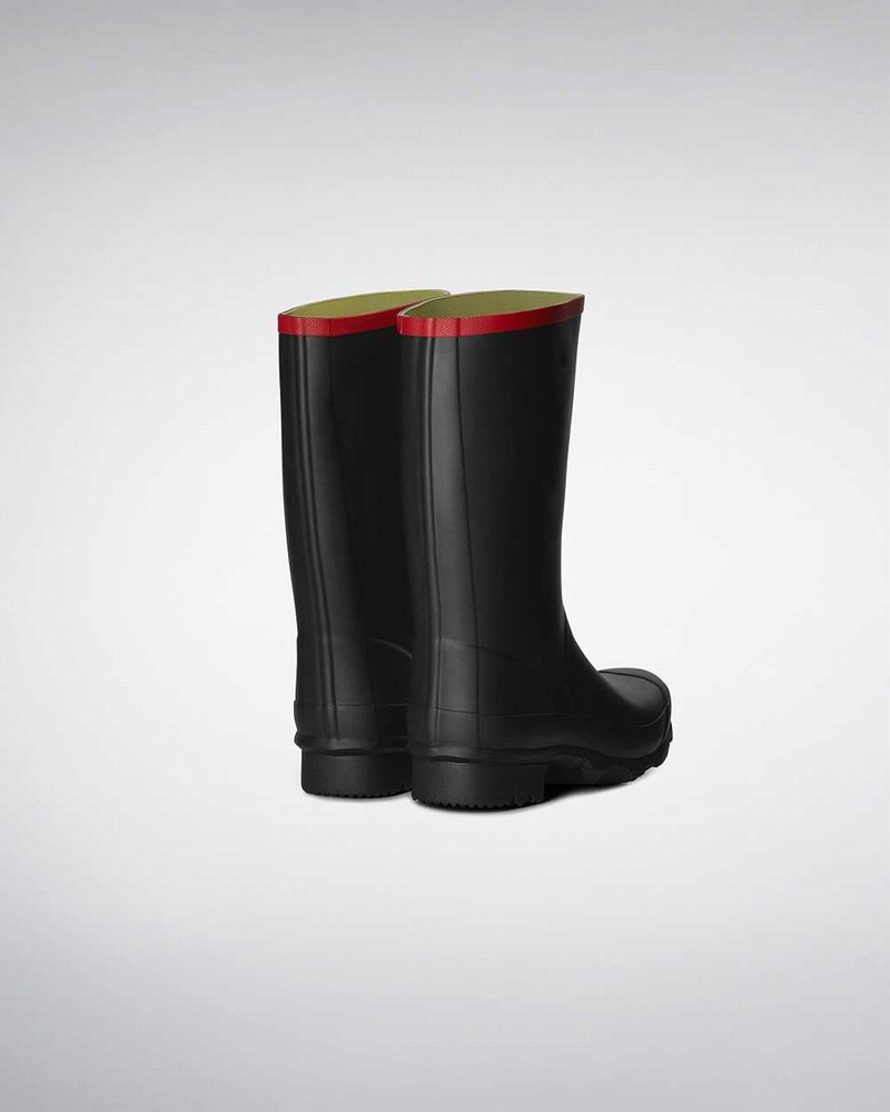 Hunter Argyll Short Women Rain Boots Black | 648695074