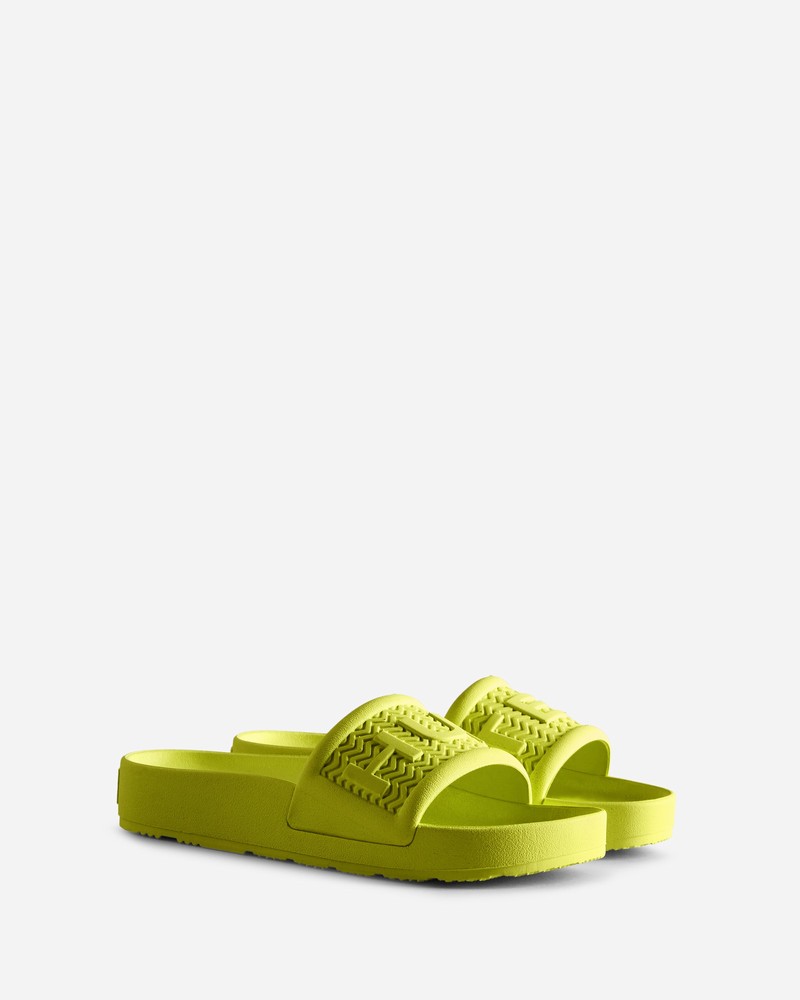 Hunter BLOOM™ Women Slides Yellow | 257944602