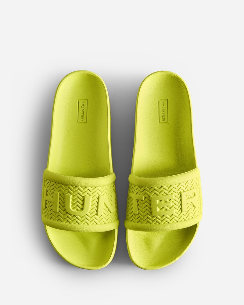 Hunter BLOOM™ Women Slides Yellow | 257944602