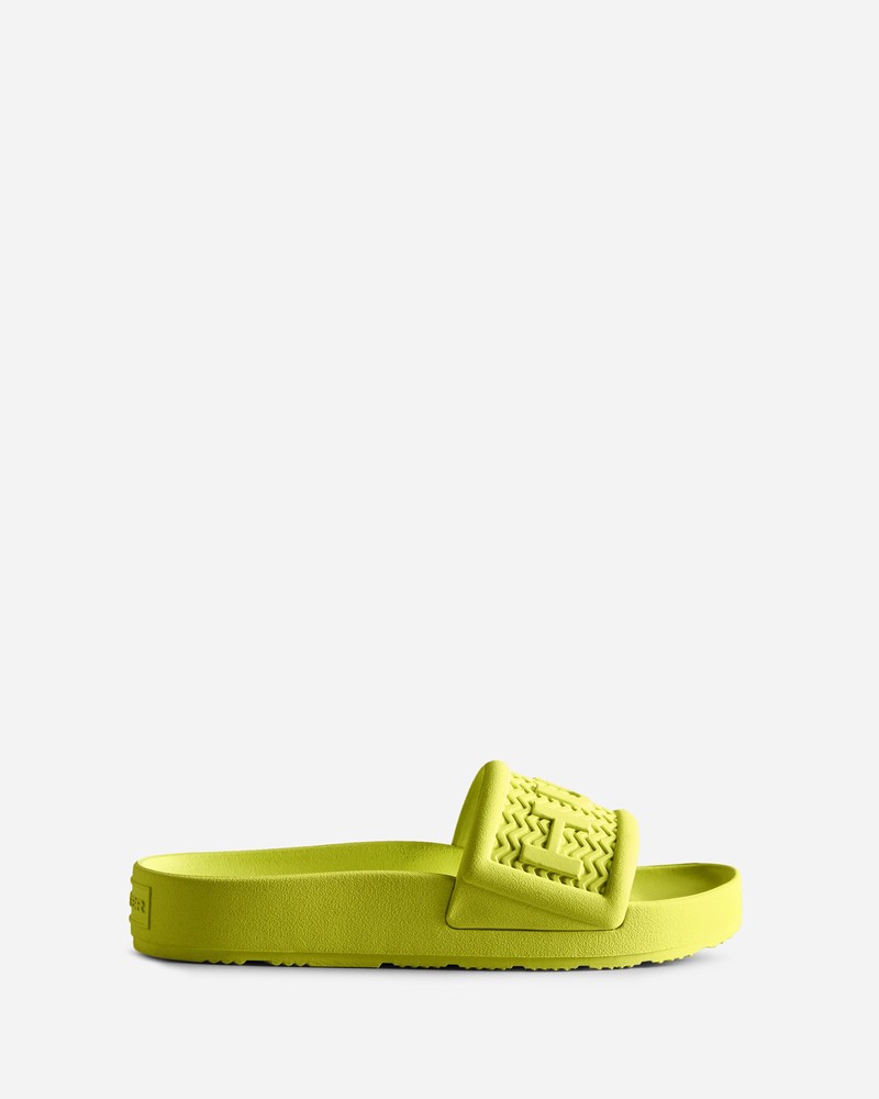 Hunter BLOOM™ Women Slides Yellow | 257944602