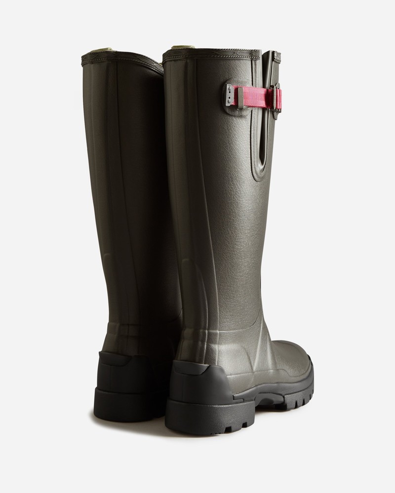Hunter Balmoral Adjustable 3mm Neoprene Women Wellington Boots Beige | 403916034