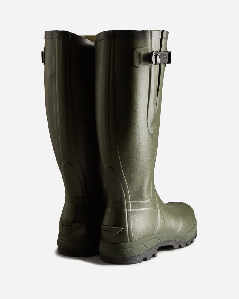 Hunter Balmoral Classic Side Adjustable Men Wellington Boots Green | 921499528