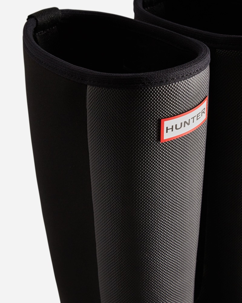 Hunter Balmoral Field Hybrid Tall Women Wellington Boots Black | 819177526