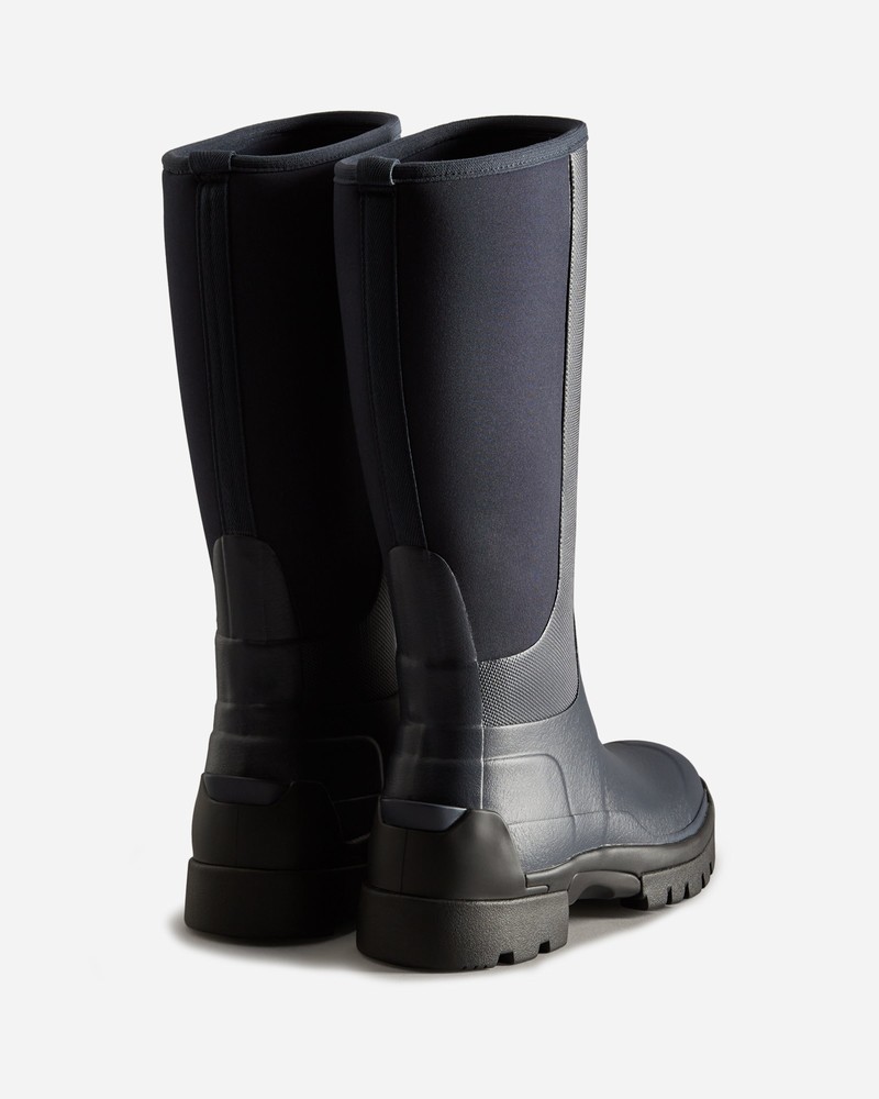 Hunter Balmoral Field Hybrid Tall Women Wellington Boots Black | 313712322